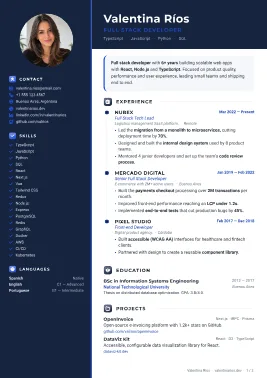 Cobalt resume template