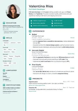 Haven resume template
