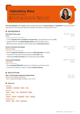 Mosaic resume template