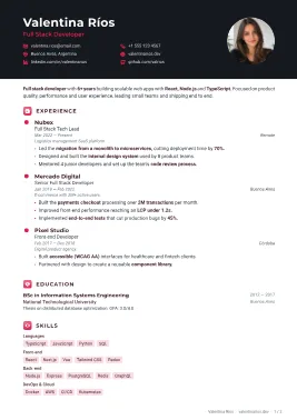 Onyx resume template